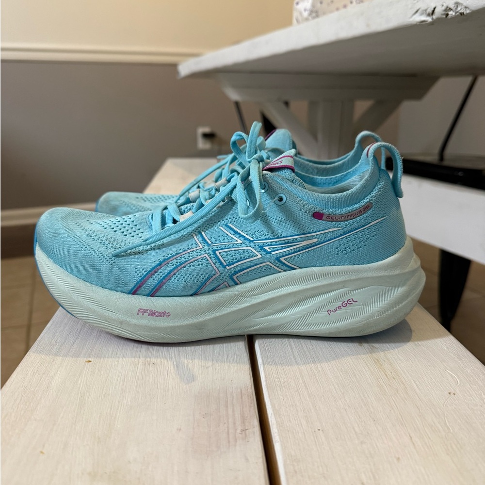 Asics Sky Blue Athletic Sneakers - Picture 2 of 12